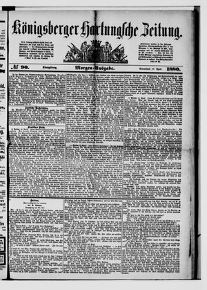 Königsberger Hartungsche Zeitung vom 17.04.1880