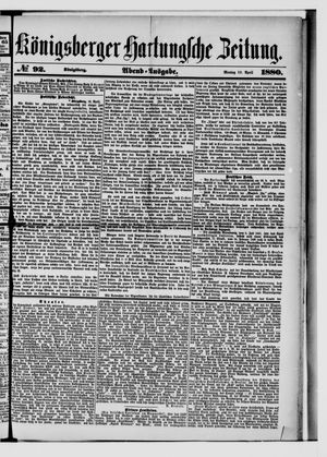 Königsberger Hartungsche Zeitung vom 19.04.1880