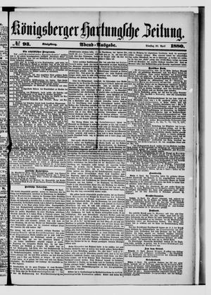 Königsberger Hartungsche Zeitung on Apr 20, 1880