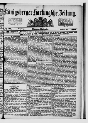 Königsberger Hartungsche Zeitung vom 21.04.1880