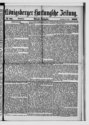 Königsberger Hartungsche Zeitung vom 22.04.1880