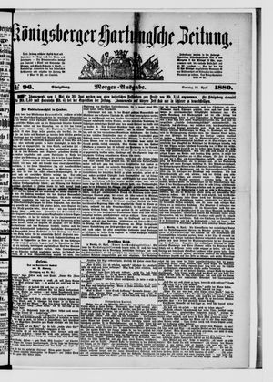 Königsberger Hartungsche Zeitung on Apr 25, 1880