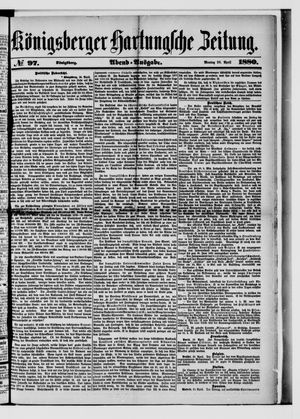 Königsberger Hartungsche Zeitung on Apr 26, 1880