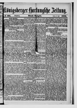 Königsberger Hartungsche Zeitung vom 30.04.1880