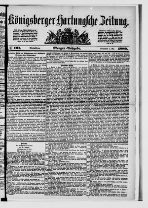 Königsberger Hartungsche Zeitung vom 01.05.1880