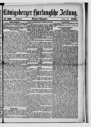 Königsberger Hartungsche Zeitung vom 03.05.1880