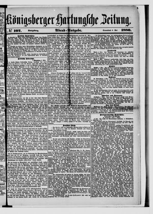 Königsberger Hartungsche Zeitung on May 8, 1880