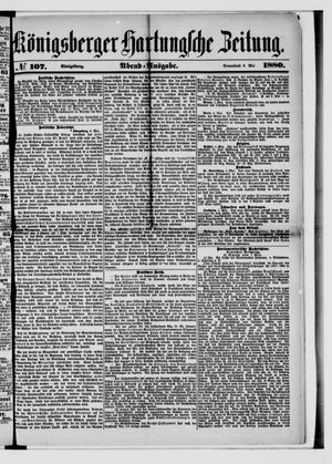 Königsberger Hartungsche Zeitung vom 08.05.1880
