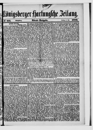 Königsberger Hartungsche Zeitung on May 18, 1880