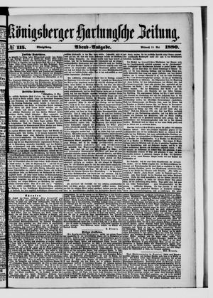 Königsberger Hartungsche Zeitung on May 19, 1880