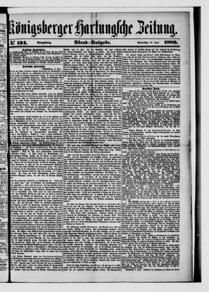 Königsberger Hartungsche Zeitung on Jun 10, 1880