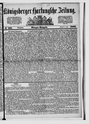 Königsberger Hartungsche Zeitung on Jun 16, 1880
