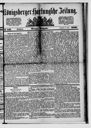 Königsberger Hartungsche Zeitung on Jun 19, 1880