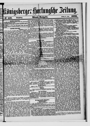 Königsberger Hartungsche Zeitung vom 25.06.1880