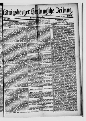Königsberger Hartungsche Zeitung vom 26.06.1880