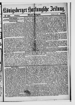 Königsberger Hartungsche Zeitung vom 30.06.1880