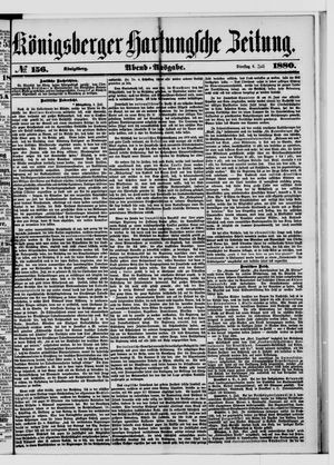 Königsberger Hartungsche Zeitung vom 06.07.1880