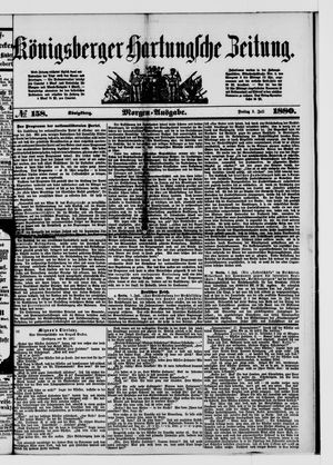 Königsberger Hartungsche Zeitung vom 09.07.1880