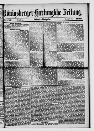 Königsberger Hartungsche Zeitung vom 26.07.1880