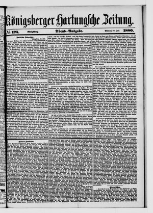 Königsberger Hartungsche Zeitung vom 28.07.1880