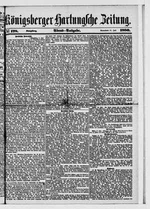 Königsberger Hartungsche Zeitung vom 31.07.1880