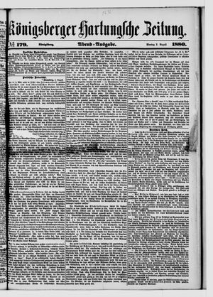 Königsberger Hartungsche Zeitung vom 02.08.1880
