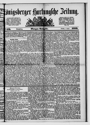 Königsberger Hartungsche Zeitung vom 03.08.1880