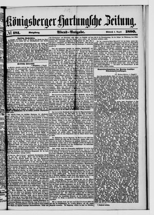 Königsberger Hartungsche Zeitung vom 04.08.1880