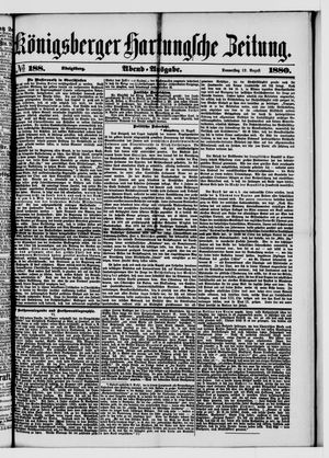 Königsberger Hartungsche Zeitung vom 12.08.1880