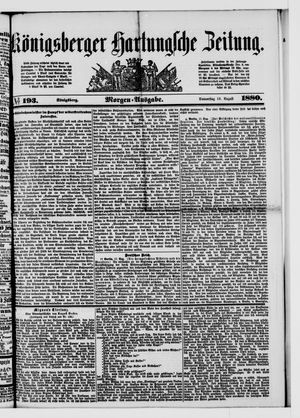 Königsberger Hartungsche Zeitung vom 19.08.1880