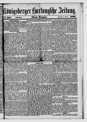 Königsberger Hartungsche Zeitung vom 19.08.1880