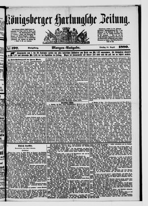 Königsberger Hartungsche Zeitung vom 24.08.1880
