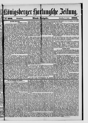 Königsberger Hartungsche Zeitung vom 26.08.1880