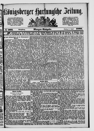 Königsberger Hartungsche Zeitung vom 29.08.1880