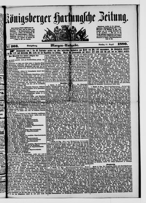 Königsberger Hartungsche Zeitung vom 31.08.1880