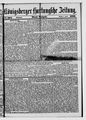 Königsberger Hartungsche Zeitung vom 31.08.1880