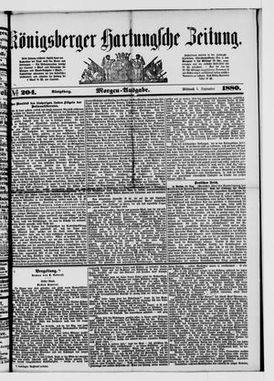 Königsberger Hartungsche Zeitung on Sep 1, 1880