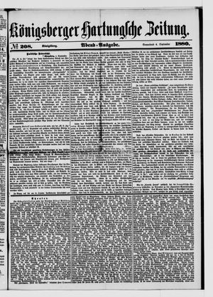 Königsberger Hartungsche Zeitung vom 04.09.1880