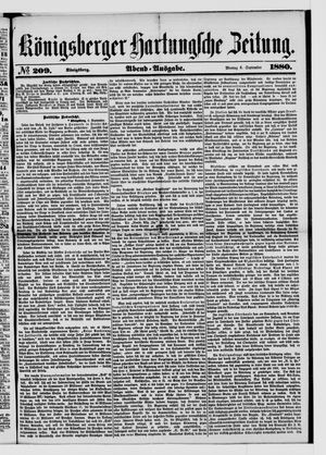Königsberger Hartungsche Zeitung on Sep 6, 1880
