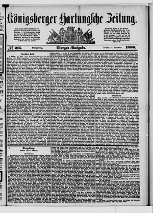 Königsberger Hartungsche Zeitung vom 14.09.1880