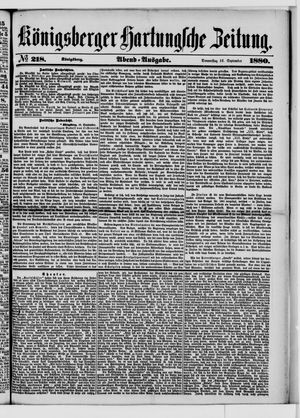 Königsberger Hartungsche Zeitung vom 16.09.1880