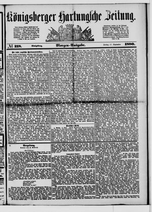 Königsberger Hartungsche Zeitung vom 17.09.1880