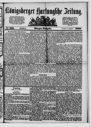 Königsberger Hartungsche Zeitung vom 19.09.1880