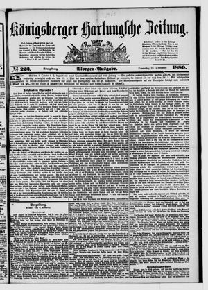 Königsberger Hartungsche Zeitung vom 23.09.1880