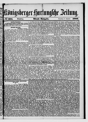 Königsberger Hartungsche Zeitung vom 23.09.1880