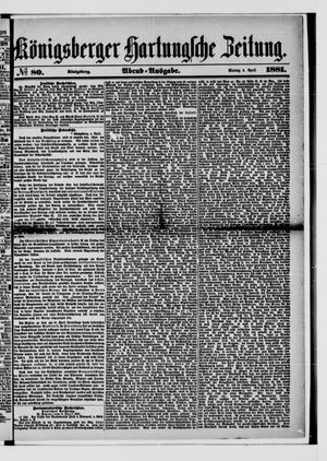 Königsberger Hartungsche Zeitung vom 04.04.1881