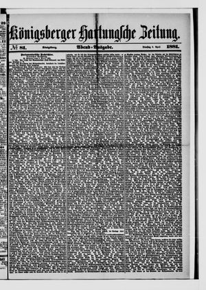 Königsberger Hartungsche Zeitung vom 05.04.1881