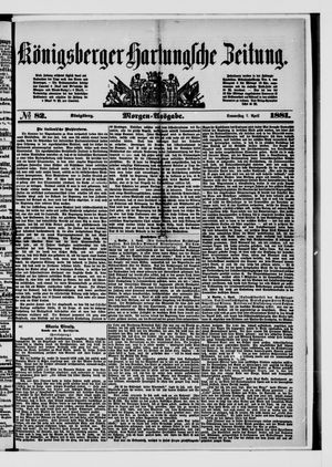Königsberger Hartungsche Zeitung on Apr 7, 1881