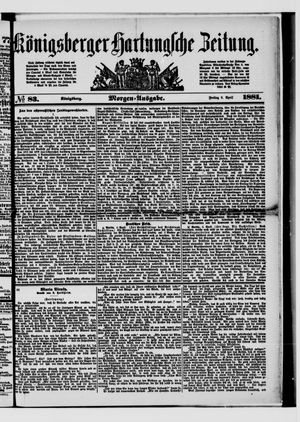 Königsberger Hartungsche Zeitung vom 08.04.1881