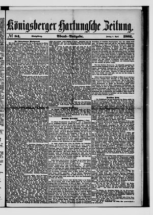 Königsberger Hartungsche Zeitung vom 08.04.1881